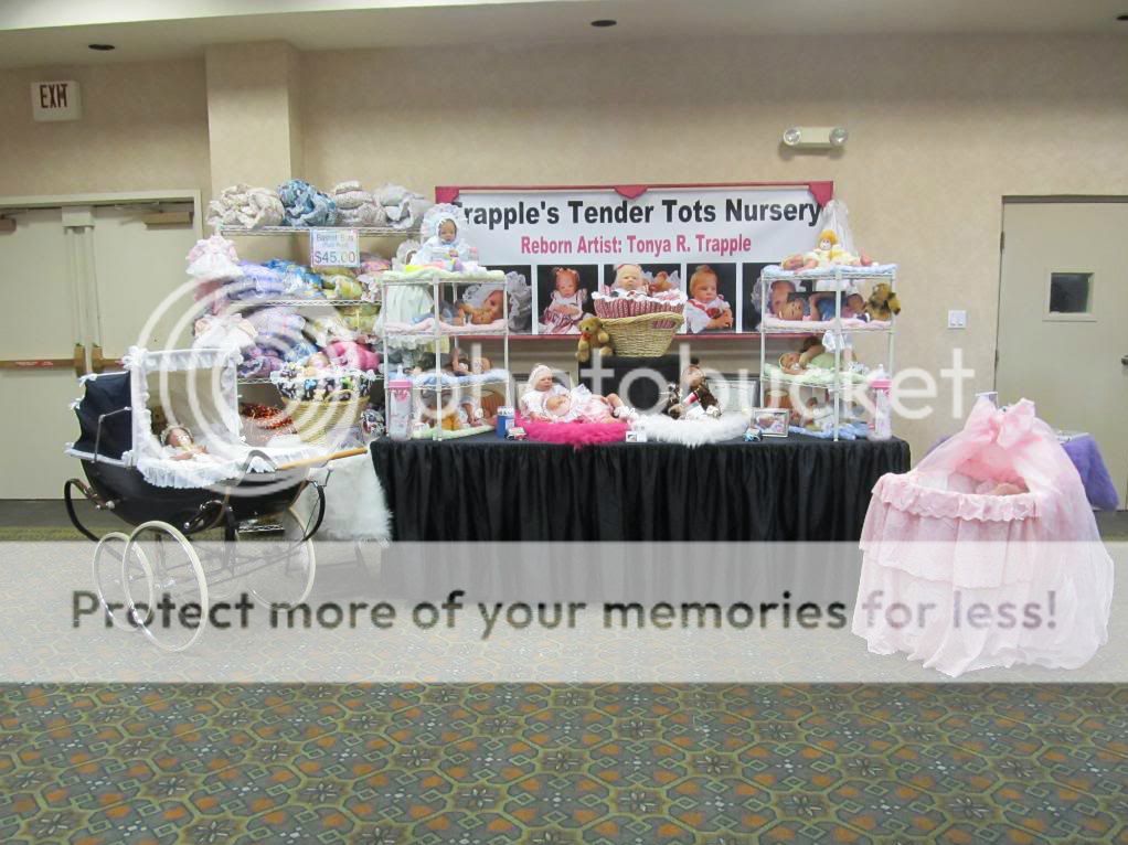 Craft show/ doll show.. Table set up Baby Talk Bountiful Baby